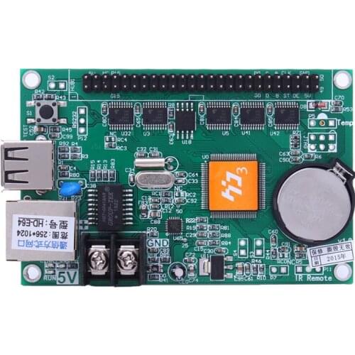 HD-E64 led display control card for personalized led signs one digit led display manufacturer