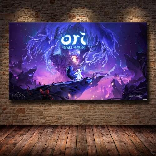 The Game Poster Decoration Painting of Ori and The Blind Forest on HD Canvas Canvas Painting Art Posters and Prints