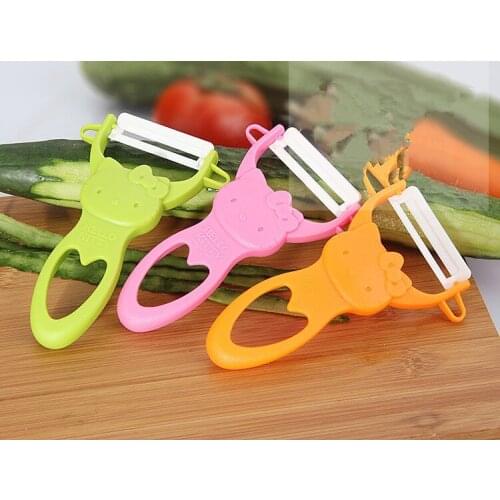 1PC Cute Colorful Fruit Vegetable Potato Ceramic Peeler Kitchen Tool Helper KX 196