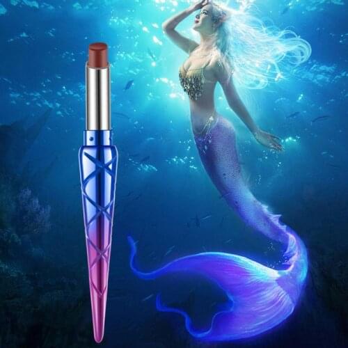 HANDAIYAN 12 Colors Mermaid Matte Lipstick Lasting Waterproof Lip Tint Set Smoke Tube Not Fade Lipgloss Nourishing TSLM1