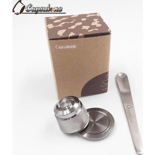 Free shipping/STAINLESS STEEL Metal Capsule Compatible for Nespresso Machine Refillable Reusable capsule/gift