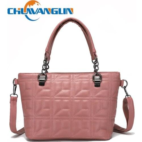 Chuwanglin Fashion Womens bag Shoulder Crossbody bag Embroidered Thread Rhombus Chain bag multifunctional Handbag 3310930