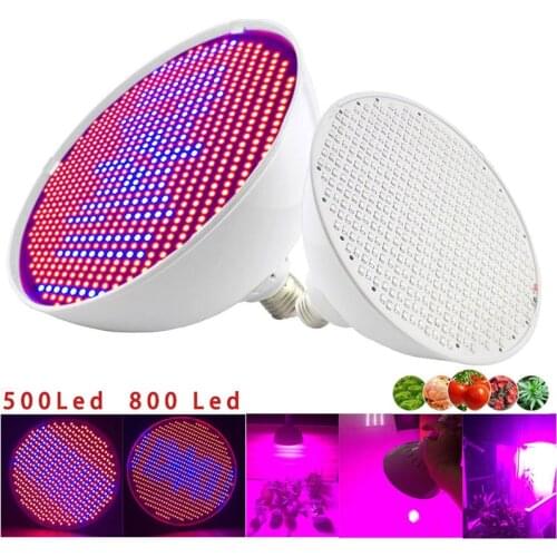 Powerful 800 LED Plant Grow Light indoor Full Spectrum Hydroponics Flower fito Lamp tent Veg Greenhouse growbox cultivo E27