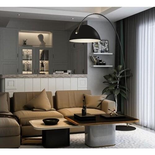 Floor lamp living room bedroom large villa sofa personality fishing vertical lamp