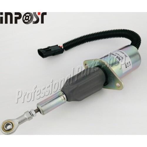New 24V 3287406 Fuel Shut Off Solenoid For Heavy Equipment Excavator