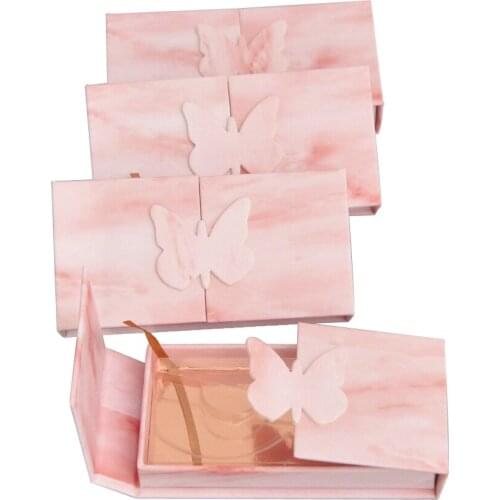 Wholesale False eyelashes box package Makeup eyelash packaging custom logo lash boxes packaging 3D mink lashes case bulk vendors