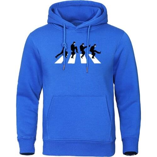 Autumn Fleece Warm Men Hoodies Monty Python The Ministry of Silly Walks Sweatshirts Hip Hop Funny Mens Harajuku Streetwear Hoody