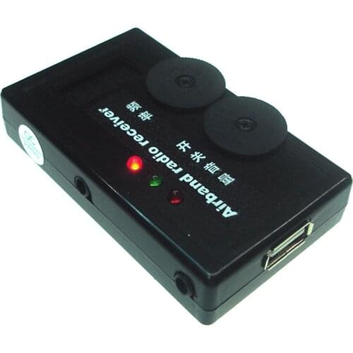 110-140 m Digital Air Group Display Radio Receiver Airband Radio Receiver Aviation Receiver Range for Airport Earth + Headphones