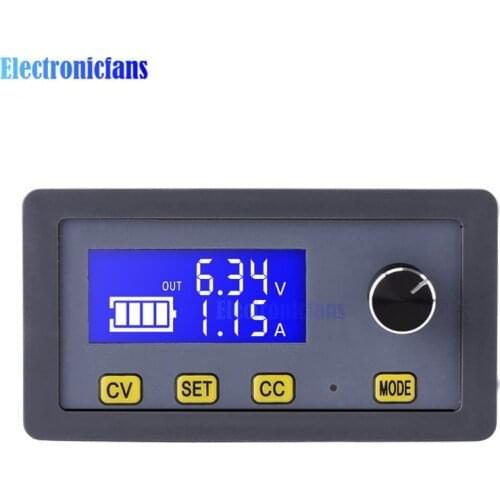 6V-32V to 0-32V LCD Display Adjustable DC-DC 5A Step Down Power Supply Buck Module CC CV Voltage Regulator Converter LED Drive