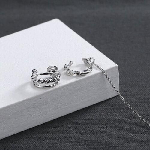 Modern Jewelry 1 PC Metal Ear Clip Earrings 2021 New Design Silvery Plating Round Geometric Ear Clip For Girl Lady Gifts