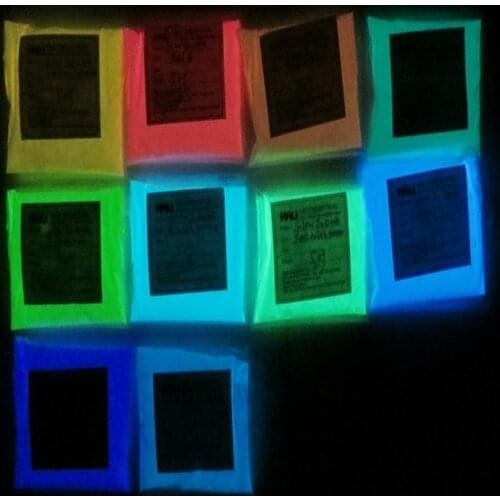 Luminous pigment,photoluminescent powder,glow in dark powder,color:10colors,lot=50g*10colors,total:500g,free shiping,widely used