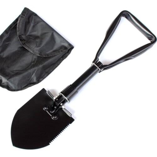 Outdoor Equipment Folding Engineer Shovel Vehicle-mounted Shovel Camping Medium Black Multi-Function Shovels