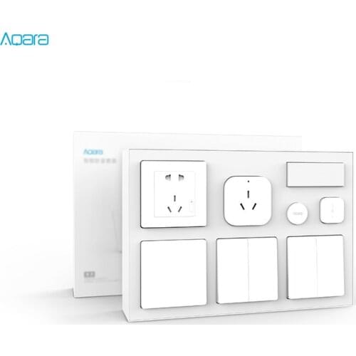 Original aqara smart Bedroom kit ,AQARA hub+Smart sensor+wall switch+wireless key For mi home App smart home kits