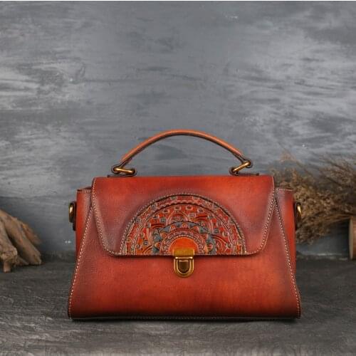 New Arrival Vintage Women Handbags Pretty Leather Cross Body Bags for Girls Genuine Leather Quality Shoulder Bag Messenger Bags
