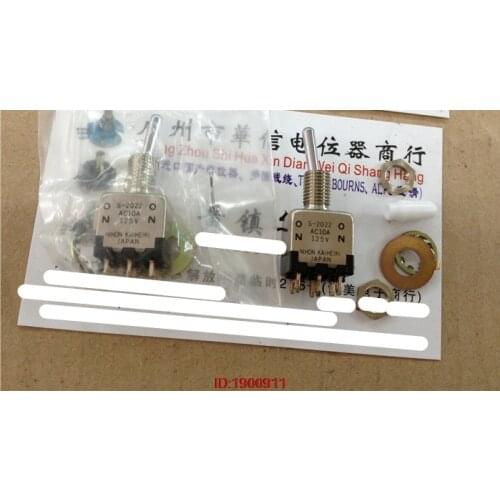 1pcs/lot Japan NKK S-2022 AC10A 125V 2 files 6 foot twist switch