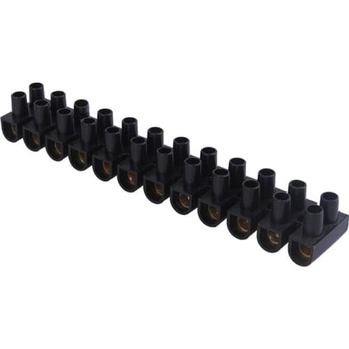 10PCS X3 series nylon screw terminal block 10A 15A 20A 30A12 / Utype copper plastic strip connector barrier terminal block