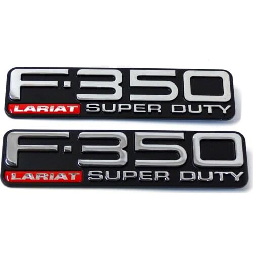 1999-2004 F350 Lariat Super Duty Fender Emblems Right Left