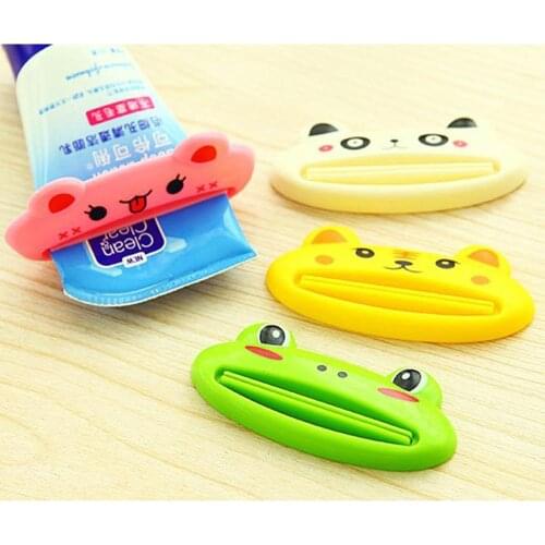 3pcs Household Toothpaste Squeezer Cartoon Multi-Purpose Toothpaste Squeezers Facial Cleanser Dispenser for Bathroom Accessories