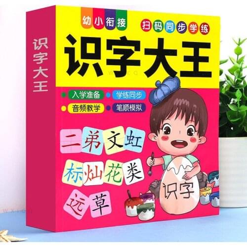 3000-character phonetic picture book for 2-6 years old early education cards Childrens literacy king