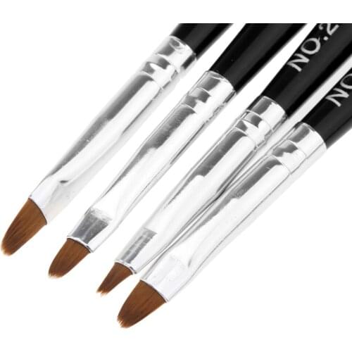 4pcs Acrylic 3D Painting Drawing Crystal UV Gel DIY Brush Pen Nail Art Tool
