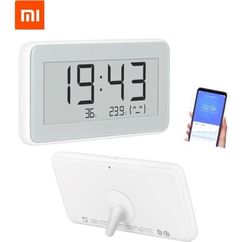 New xiaomi Mijia BT4.0 Wireless Smart Electric Digital clock Hygrometer Thermometer LCD Temperature Measuring Tools Mijia APP