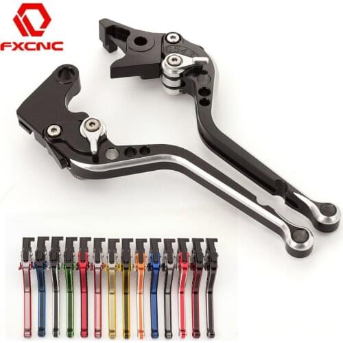 FX CNC MIX Color Long Adjustable Aluminum Motorcycles Brake Clutch Levers For Yamaha TTR125 L LE LW Front Drum Brake 2000 - 2009