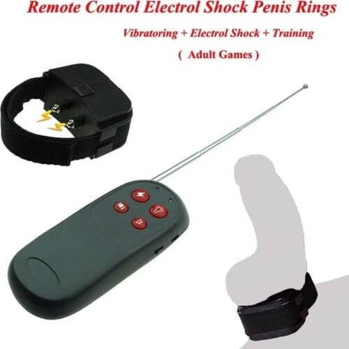 Electric Cock Shock Pulse CBT Penis Ring for Men Testicles Scrotum Ball Orgasm Stimulator Vibrator Masturbator Bdsm Men Sex Toys