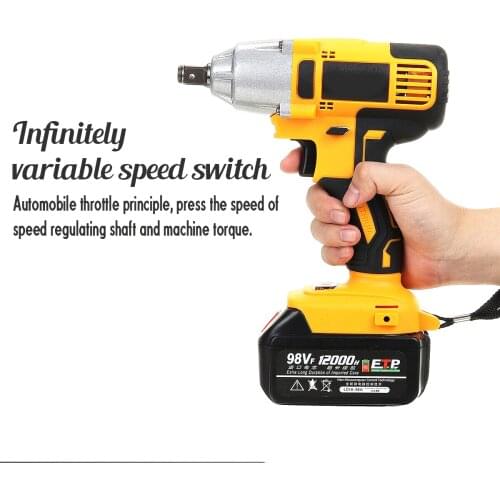 Plastic Electric Impact Wrench Brushless Tool Wrench Batteries Cordless Rechargeable Power Tool Compatible With 1 Makita Battery