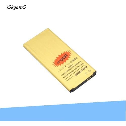 ISkyamS 1x 2850mAh EB-BG850BBC EB-BG850BBE Gold Battery For Samsung Galaxy Alpha G850 G8508 G8508S G8509v G850F G850T