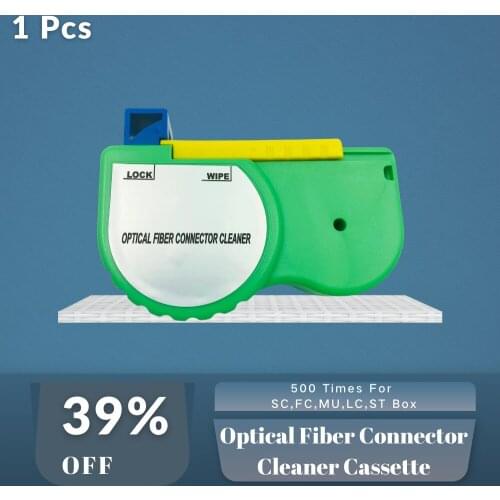 Optical Fiber Connector Cleaner Cassette 500 Times For SC,FC,MU,LC,ST Box