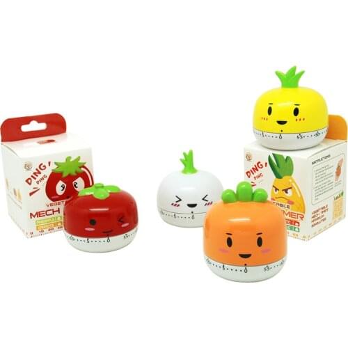 Kitchen Timer 55 Minutes Cute Cartoon Mechanical Loud Counters Countdown Timer Baking Cooking Reminder
