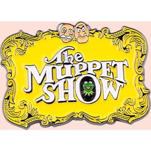 ZF3140 Frog And Doll Show Metal Enamel Pins And Brooches For Women Men Lapel Pin Backpack Bags Hat Badge Gifts