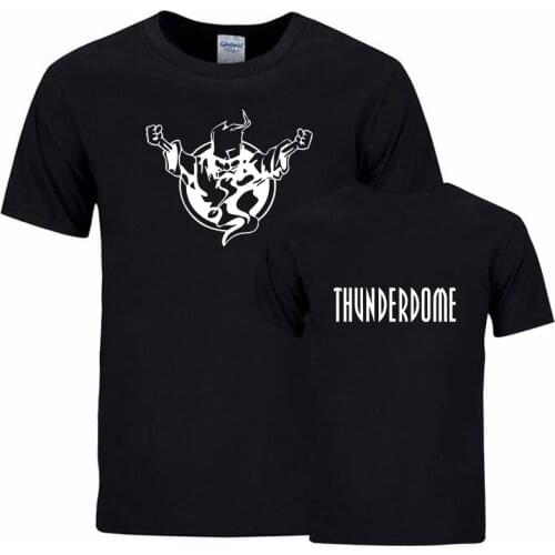Thunderdome Cool Summer T-shirt Man Woman Unisex Tee Luminous Casaul Print Thunderdome T-shirt Cotton Short Sleeve T-shirt