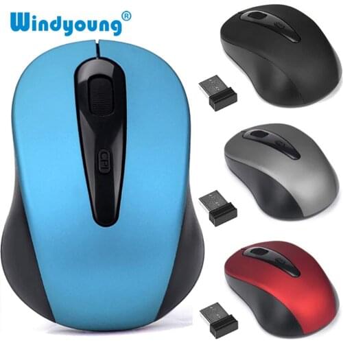 Universal 2.4GHz Wireless Mouse 1600DPI Optical Professional Cordless Office Mice with USB Receiver Scroll for Laptop Computer