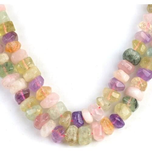 Irregular Mix Quartz Stone Beads Natural Special Cut Genuine Loose Spacer Beads 11*16mm For Jewelry DIY Making Bracelets