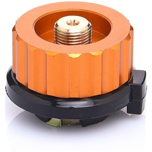 Outdoor Camping Hiking Stove Burner Adaptor Split Type Furnace Converter Connector Auto-off Gas Cartridge Tank Cylinder Adapter