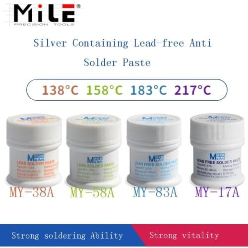 MILE Professional 183/158 Degree Lead Free/Solder Paste Medium temperature low Temperature iphone X Middle Layer Welding Flux