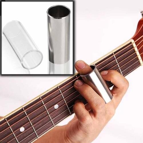 Brass Steel Bass Guitar Slide Guitar Guitarra String Finger Tube Slider For Stringed Instrument Ukulele Parts