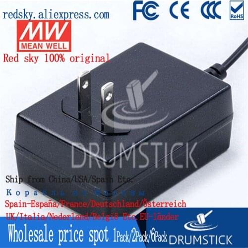 Only 11.11)MEAN WELL GST25U05-P1J (6Pcs) 5V 4A meanwell GST25U 20W AC-DC High Reliability Industrial Adaptor