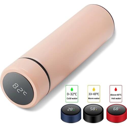 Intelligent Stainless Steel Thermos Cup Leak-Proof Travel Thermos Coffee Cups Display Temperature Insulation Cup Christmas Gifts