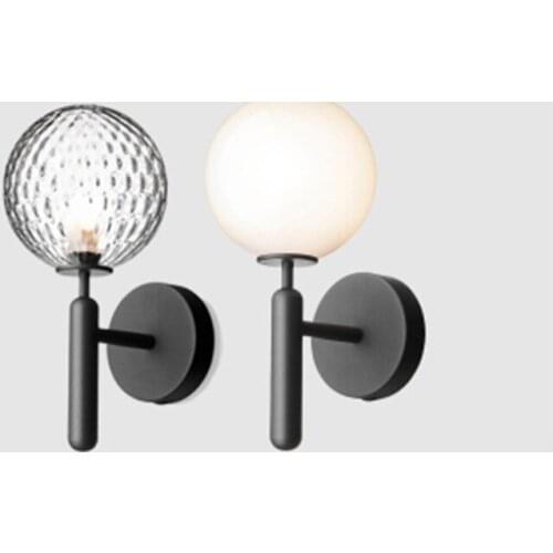 Loft vintage lamparas de techo colgante moderna crystal luminaria led iron bedside dining room living room wall lamp