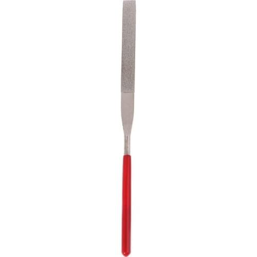 1 Pcs 180mm Rubber Handle Long Art Craft Double Side Diamond Coated Flat File Grinding Tool Hand Tool LX0D