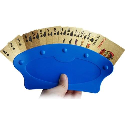 1Pc Creative Home Party Hand Free Table Game Poker Playing Card Holder Stand Rack Base Children Plastic Hold Card Cover