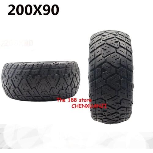 200x90 Solid Tire 200*90 Tubeless Tyre Fits Electric Scooter Torque Car 8 Inch Explosion-proof Solid Wheel Tyre