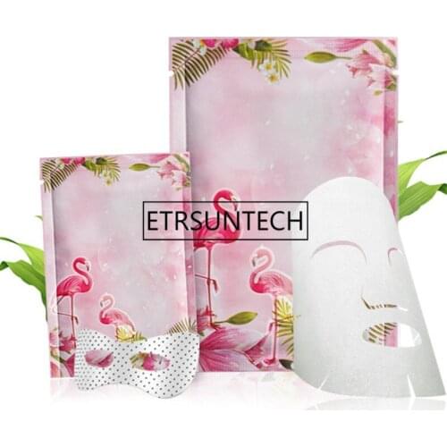 3000pcs Pink Flamingo Color Aluminum Foil Heat Seal Bag Cosmetic Food Coffee Tea Candy Packaging Bags Party Favors Gift Pocket