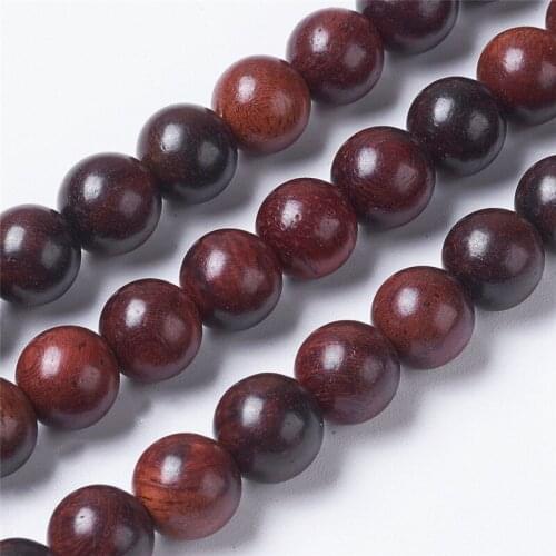 5 Strands 6 8 10mm Round Natural Wood Beads Strands Wooden Spacer Beads for Jewelry Making DIY Bracelet Necklace Findings