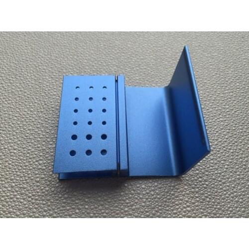 5Pcs/set 18 Holes Dental FG RA Bur Burs Holder Autoclave Block Box New Blue Color