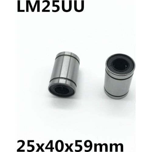 5pcs LM25UU ball bearing inner diameter 25x40x59mm guide linear optical axis bearings Linear motion bearings high quality