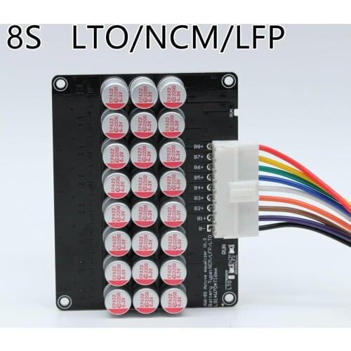 5A Active Equalizer Balancer 8S Lifepo4 Lithium Lipo LTO Battery Energy active equalization module Fit Capacitor Flying capacity