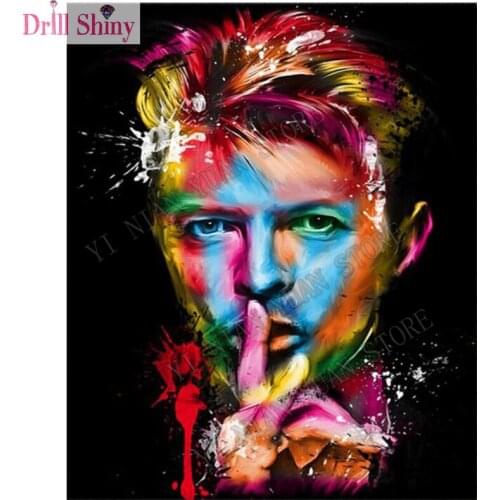 5D DIY Diamond Painting Cross Stitch, David Bowie,boy, Home Decor,Embroidery painting, Full ,Diamond Mosaic,3D stickers,gift